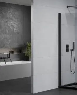 Vane MEXEN/S - Pretória sprchovací kút 90x80, transparent, čierna + sprchová vanička vrátane sifónu 852-090-080-70-00-4070B
