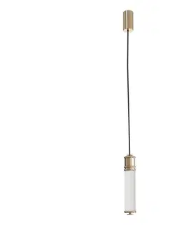 Svietidlá Open Design OR85723 - LED luster na lanku OMI LED/10W/230V mosadz OR85723