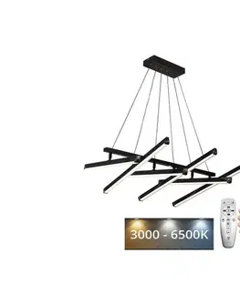 Svietidlá  LED Stmievateľný luster na lanku LED/90W/230V 3000-6500K + diaľkové ovládanie J3374/BCH