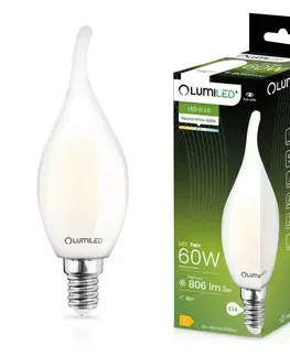 Dekoračné žiarovky Žiarovka LED sviečka FIL FR 7W E14 806LM 4000K