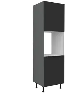 Kuchynské skrinky stojace Kuchynská skrinka Aria-Bl/Ant Anti Fingerprint 60dp-215 2f
