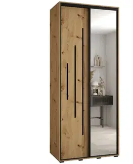 Šatníkové skrine Skriňa 45 Canaris 13 120 artisan/čierna