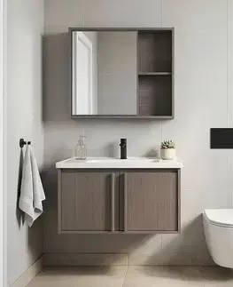 Kúpeľňový nábytok REA - Súprava kúpeľňového nábytku s umývadlom Gama T25023 KJM 70CM REA-M0208