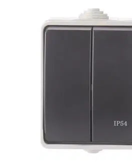 Predlžovacie káble  Spínač domový sériový 250V/10A IP54 A1398.1