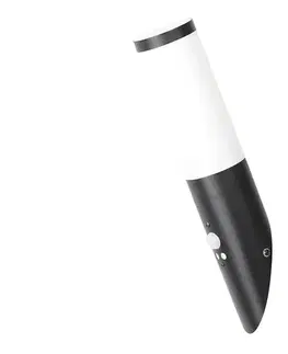 Záhradné lampy Rabalux 8146 - Vonkajšie nástenné svietidlo so senzorom BLACK TORCH 1xE27/25W/230V 8146