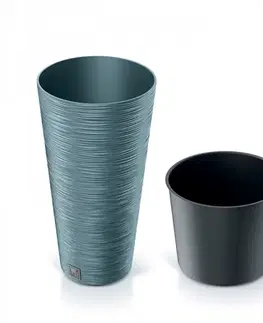 Kvetináče a truhlíky NABBI DFRH250 plastový kvetináč 25 cm modrá
