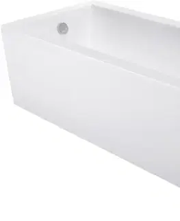 Vane MEXEN/S - Cubik obdĺžniková vaňa 150 x 70 cm s panelom, biela 55031507000X