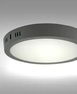 Stropnice LED okrúhly panel 18W 4200K svetlosivý