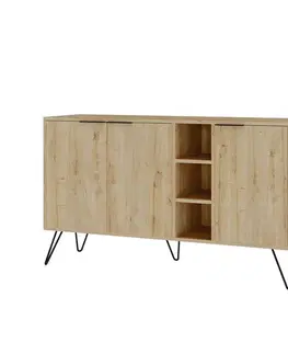 Komody Konzolový stolík Clara Console - Oak