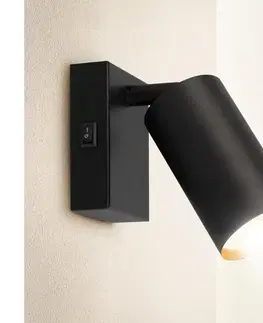 Svietidlá Brilagi - Nástenné bodové svietidlo SELE 1xGU10/30W/230V čierna/zlatá WO-W4-OEM