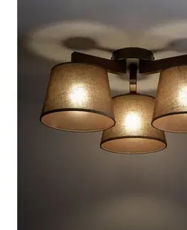 Svietidlá BRILAGI - Prisadený luster LATTE 3xE27/15W/230V borovica/hnedá 11570