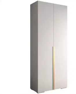 Šatníkové skrine Skriňa Ivo 1 100 biely