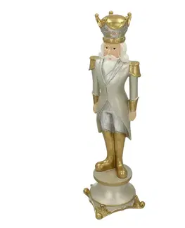 Vianočné dekorácie Figúrka Luskáčika 42cm silver