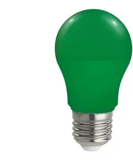 LED osvetlenie  LED Žiarovka A50 E27/4,9W/230V zelená 14606