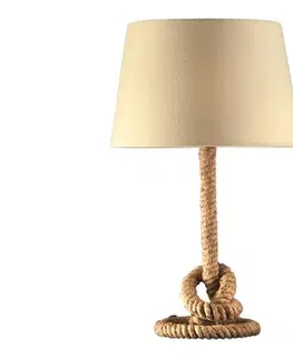 Lampy ONLI - Stolná lampa CORDA 1xE27/22W/230V 50 cm béžová 4839/L