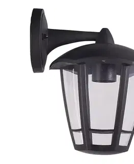 Svietidlá Eurolamp Vonkajšia nástenná lampa 1xE27/42W/230V IP44 čierna 154-55406