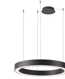 Svietidlá Azzardo  - LED Stmievateľný luster na lanku MARCO LED/80W/230V čierna + DO 