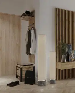 Obývacie steny SOWETO PLUS obývacia stena, čierna / dub Artisan