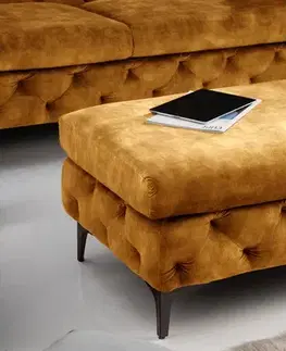 Taburety a podnožky Chesterfield taburet ZETHOS Dekorhome