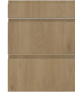 Dvierka a čelá zásuviek pre kuchynske skrinky Kuchynská predná časť D60s3  T8 K282 Dub Cremona Grii