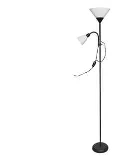 Lampy  light Stojacia lampa WENDY 1xE27/100W/230V + 1xE14/40W čierna 3070FLCN/BL