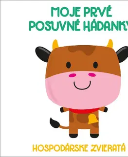 Leporelá, krabičky, puzzle knihy Moje prvé posuvné hádanky Hospodárske zvieratá