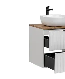 Skrinky s umývadlom ArtCom Kúpeľňová skrinka s umývadlom a doskou ADEL White DU60/1 | 60 cm