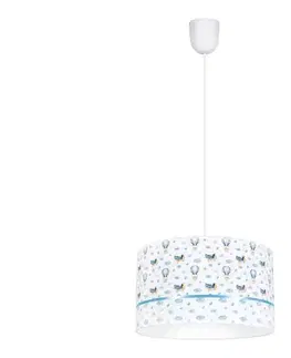 Svietidlá  Detský luster PIKKI 1xE27/60W/230V modrá 0539