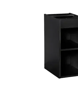 Skrinky do kúpeľne ArtCom Závesná skrinka do kúpeľne NOVA Black 81-30-1D | 30 cm