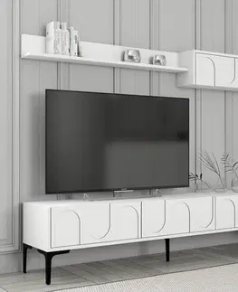 Obývacie steny TV skrinka / Obývacia stena Lyon 2 - White, Black