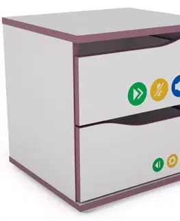 Všetky produkty Nočný stolík Matrix biela/fialový