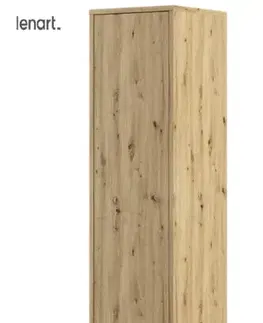 Šatníkové skrine Dig-net nábytok Policová skriňa Lenart BED CONCEPT BC-21 | dub artisan