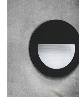 Svietidlá Eglo 99576 - LED Vonkajšie zápustné svietidlo ARACENA LED/2,5W/230V IP65 čierna 99576