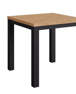 Stoly v podkrovnom štýle Stôl Oskar m80 čierna/craft