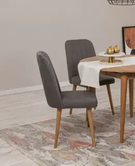 Jedálenské sety Jedálenský set s rozkladacím stolom a stoličkami (5 kusov) Vina 1501 - Atlantic Pine, Anthracite