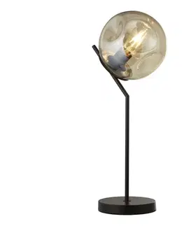 Lampy Searchlight EU22121-1BK - Stolná lampa PUNCH 1xE27/10W/230V čierna EU22121-1BK