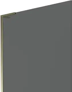 Sprchové dvere MEXEN/S - Next L vaňová zástena FIX 100 x 150, grafit, zlatá 895-100-000-03-40-50