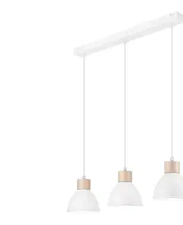 Svietidlá  Luster na lanku NICO 3xE27/60W/230V biela LM-3.143 white