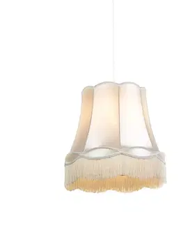 Závesné svietidlá Retro závesné svietidlo krémové 45 cm - Granny
