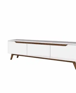 Konferenčné stolíky Televízny stolík Dita White and Walnut