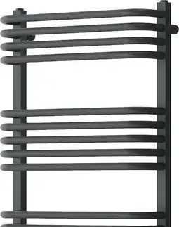 Radiátory do kúpeľne MEXEN - Apollo vykurovací rebrík/radiátor 1210 x 550 mm, 638 W, antracit W117-1210-550-00-66