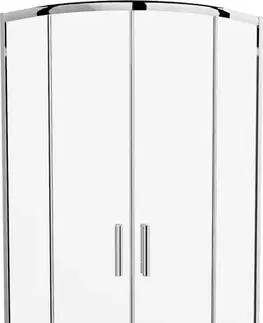 Sprchovacie kúty MEXEN - Rio štvrťkruhový sprchovací kút 70x70, sklo transparent, chróm 863-070-070-01-00