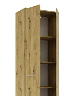Šatníkové skrine REMO II skriňa do chodby, dub Artisan 