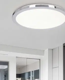 Stropná svetla Kúpeľňová stropná lampa PIXEL minimalistická - strieborný chróm 40 cm - okrúhle LED stropné svietidlo so stmievaním 3000K 24W IP44