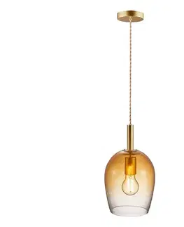 Svietidlá Nordlux - Luster na lane UMA 1xE27/40W/230V pr. 18 cm hnedá/dymová 2112703027