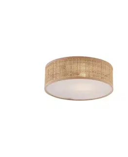 Stropné osvetlenie Orientálne ratanové stropné svietidlo 30 cm - Trammy