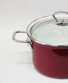 Hrnce BELIS - Hrniec + sklenená pokrievka ECO-CERAM 24cm 6,1L