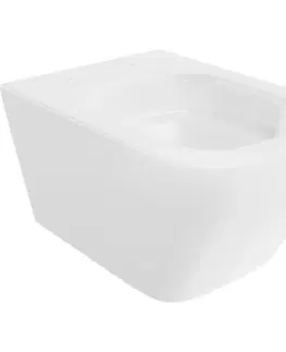 Záchody MEXEN - Riva Závesná WC misa Rimless Tornado, biela lesk 3363XX00T
