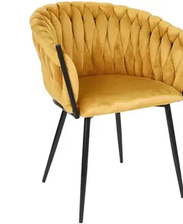 Čalúnené stoličky Stolička Asti zlatá