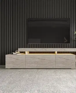 TV stolíky TV stolík BELIZ s LED osvetlením Asirgroup